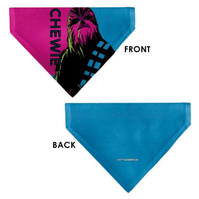 Show full view: Buckle-Down Star Wars Chewie Text & Chewbacca Pop Art Dog Bandana slide 3 of 6
