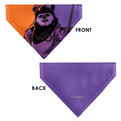 Show full view: Buckle-Down Star Wars Ewok Text & Wicket Pop Art Dog Bandana slide 3 of 6