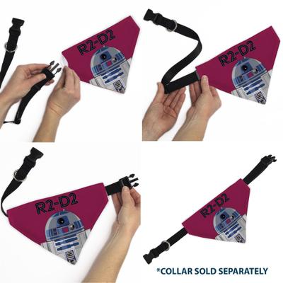 Show full view: Buckle-Down Star Wars R2 D2 Text & Pop Art Pose Dog Bandana slide 6 of 6