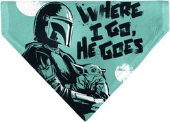Buckle-Down Star Wars Madalorian & Grogu Where He Goes I Go Pose Dog Bandana