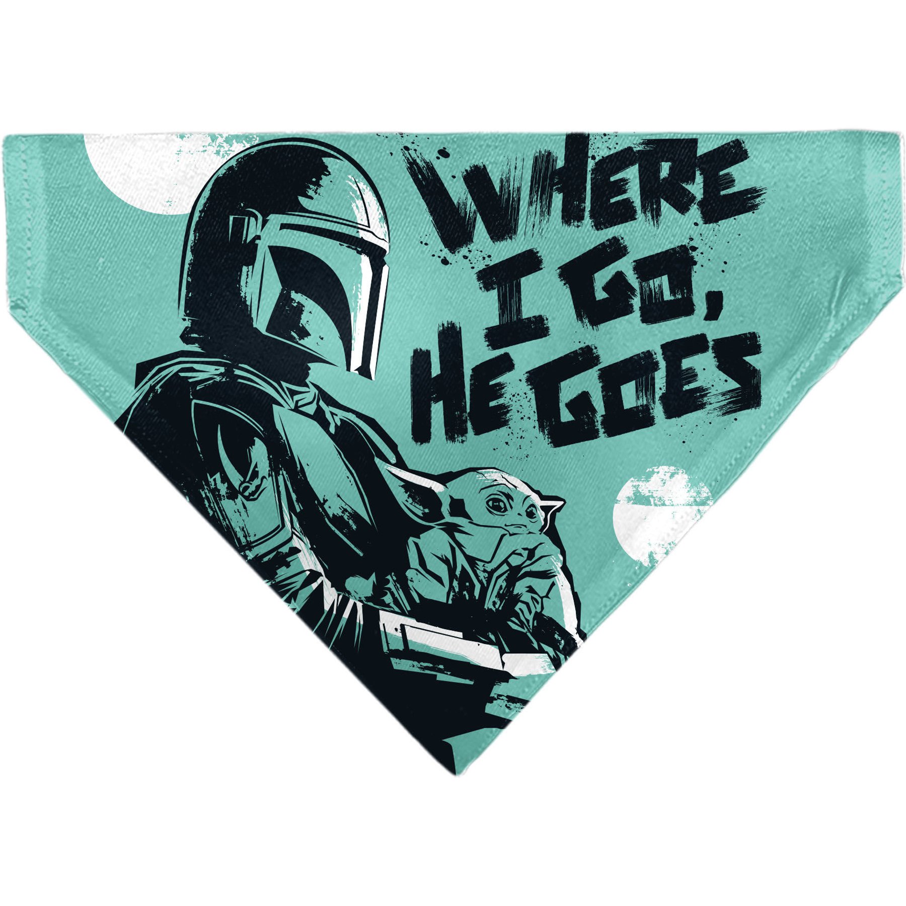Buckle-Down Star Wars Madalorian & Grogu Where He Goes I Go Pose Dog Bandana
