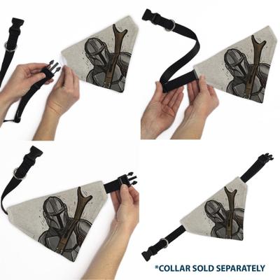 Show full view: Buckle-Down Star Wars the Madalorian Impression Painting Dog Bandana slide 7 of 7