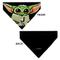 Show in main carousel: Buckle-Down Star Wars Grogu Baby Yoda Smiling Impression Painting Black Dog Bandana slide 3 of 6