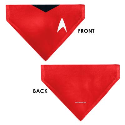 Show full view: Buckle-Down Star Trek The Original Series Red Uniform Print Dog Bandana slide 3 of 6