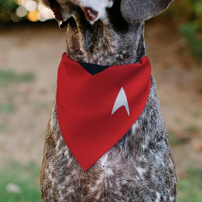 Show full view: Buckle-Down Star Trek The Original Series Red Uniform Print Dog Bandana slide 4 of 6