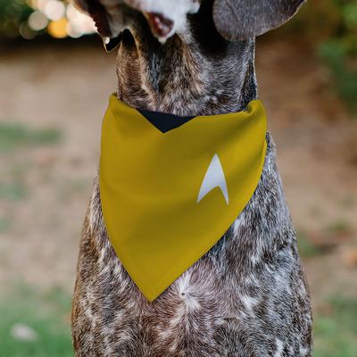 Show full view: Buckle-Down Star Trek The Original Series Captain Kirk Golden Uniform Dog Bandana slide 4 of 6