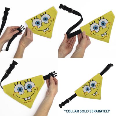 Show full view: Buckle-Down Spongebob Squarepants Face Close Up Dog Bandana slide 6 of 6