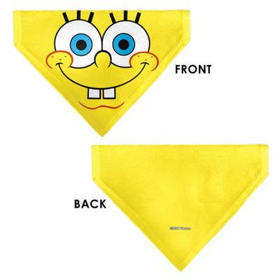 Show full view: Buckle-Down Spongebob Squarepants Face Close Up Dog Bandana slide 3 of 6