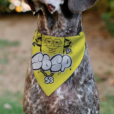 Show full view: Buckle-Down Spongebob Squarepants Spsp $B Chain Pose Dog Bandana slide 4 of 6