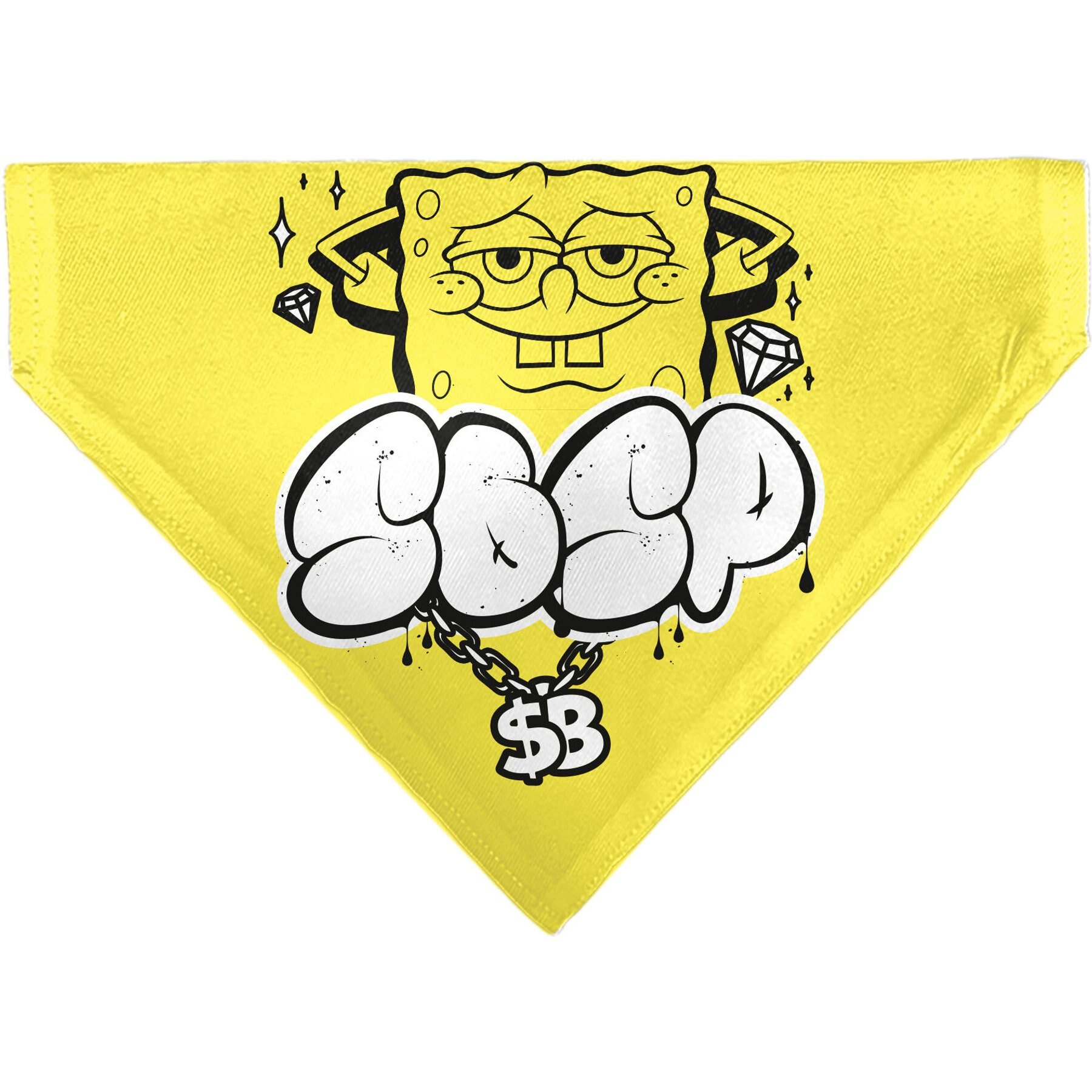 Buckle-Down Spongebob Squarepants Spsp $B Chain Pose Dog Bandana