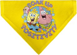 Buckle-Down Spongebob Squarepants & Friends Soak Up Positivity Yellow Dog Bandana
