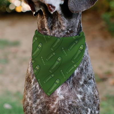 Show full view: Buckle-Down Rick & Morty Pickle Rick Pose Dog Bandana slide 4 of 6