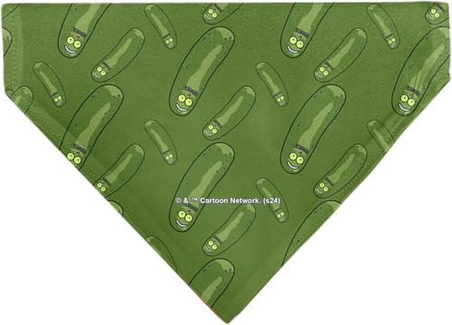 Show full view: Buckle-Down Rick & Morty Pickle Rick Pose Dog Bandana slide 2 of 6