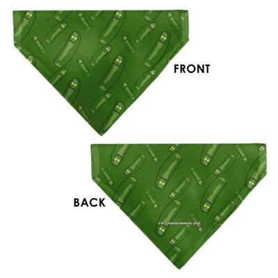Show full view: Buckle-Down Rick & Morty Pickle Rick Pose Dog Bandana slide 3 of 6