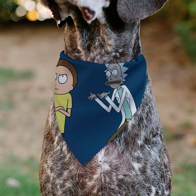 Show full view: Buckle-Down Rick & Morty Arms Crossed Pose Dog Bandana slide 4 of 6