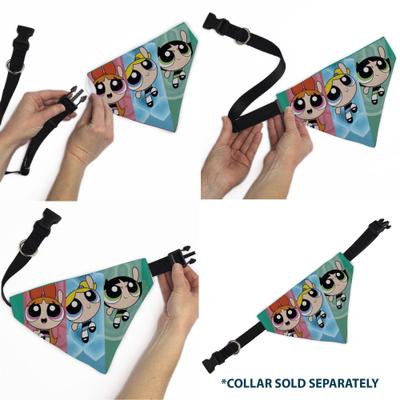 Show full view: Buckle-Down Powerpuff Girls Flight Pose Dog Bandana slide 6 of 6