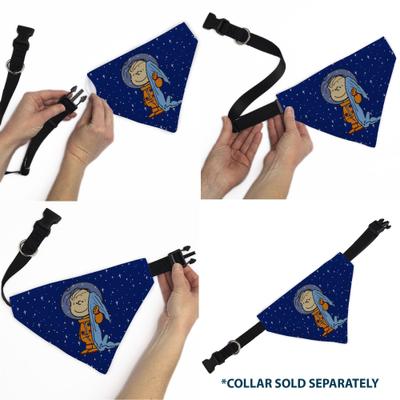 Show full view: Buckle-Down Peanuts Astronaut Linus Security Blanket Space Pose Dog Bandana slide 6 of 6