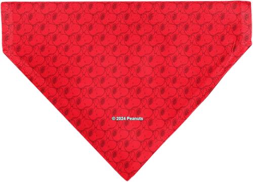 Show full view: Buckle-Down Peanuts Snoopy Face & Profile Pose Dog Bandana slide 3 of 7