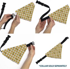 Buckle-Down Peanuts Woodstock Pose Checker Dog Bandana slide 2 of 6