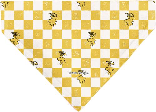 Show full view: Buckle-Down Peanuts Woodstock Pose Checker Dog Bandana slide 2 of 6