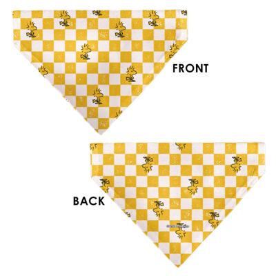 Show full view: Buckle-Down Peanuts Woodstock Pose Checker Dog Bandana slide 3 of 6