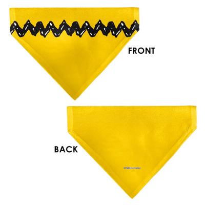Show full view: Buckle-Down Peanuts Charlie Brown Zig Zag Stripe Dog Bandana slide 4 of 7