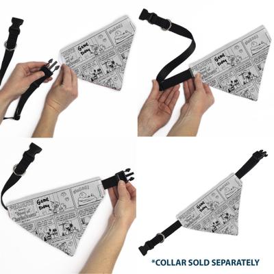 Show full view: Buckle-Down Peanuts Good Ol Charlie Brown Comic Scene Blocks Dog Bandana slide 6 of 6