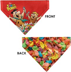 Buckle-Down The Flintstones Fruity Pebbles Fred & Barney Rubble Cereal Box Print Dog Bandana slide 2 of 6