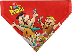 Buckle-Down The Flintstones Fruity Pebbles Fred & Barney Rubble Cereal Box Print Dog Bandana