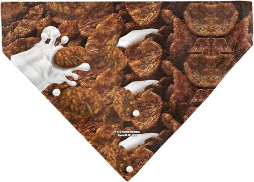 Show full view: Buckle-Down The Flintstones Cocoa Pebbles Fred & Barney Rubble Cereal Box Print Dog Bandana slide 3 of 7