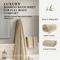 Show in main carousel: BedVoyage Melange Viscose from Bamboo Bath Sheet Towel Set, Sand, 3 count slide 3 of 9