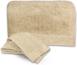 BedVoyage Melange Viscose from Bamboo Bath Sheet Towel Set, Sand, 3 count