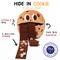 Show in main carousel: CHEWFFON Cookie Enrichment Crinkle Puzzle Dog Plush Toy, Brown slide 2 of 6
