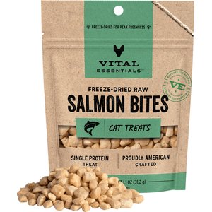 Vital Essentials Salmon Bites Freeze-Dried Raw Cat Treats