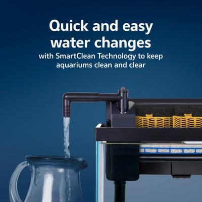 Show full view: Aqueon SmartClean Power Filter Aquarium Filter with EcoRenew Filter Cartridge, Black, 50 to 90-gal slide 6 of 11