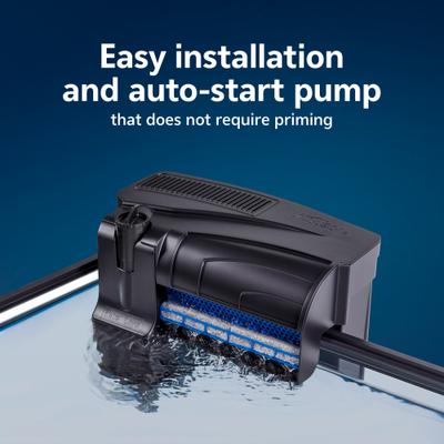 Show full view: Aqueon SmartClean Power Filter Aquarium Filter with EcoRenew Filter Cartridge, Black, 50 to 90-gal slide 4 of 11