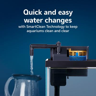 Show full view: Aqueon SmartClean Power Filter Aquarium Filter with EcoRenew Filter Cartridge, Black, 20 to 30-gal slide 6 of 11