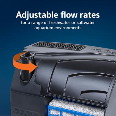 Show full view: Aqueon SmartClean Power Filter Aquarium Filter with EcoRenew Filter Cartridge, Black, 20 to 30-gal slide 3 of 11