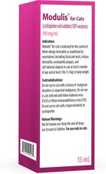 Modulis for Cats (cyclosporine oral solution) USP MODIFIED, 100mg/mL, 15mL slide 2 of 5