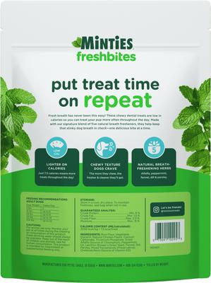 Show full view: Minties FreshBites Soft & Chewy Dog Dental Treats, 50 count slide 10 of 12