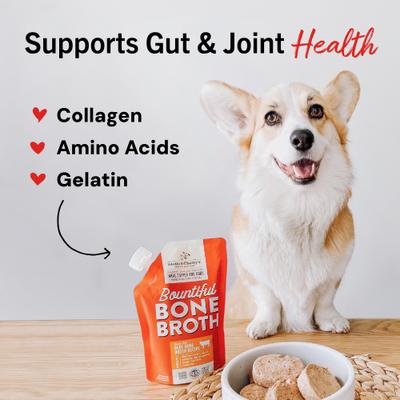 Show full view: Stella & Chewy's Bountiful Bone Broth Grass-Fed Beef Recipe Meal Dog Food Topper, 16-oz pouch slide 8 of 11