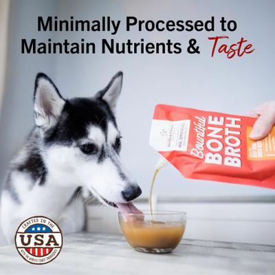 Show full view: Stella & Chewy's Bountiful Bone Broth Grass-Fed Beef Recipe Meal Dog Food Topper, 16-oz pouch slide 4 of 11