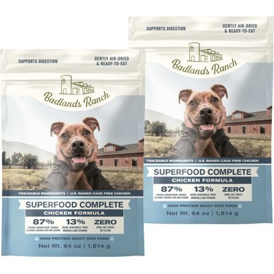 Badlands Ranch Badlands Ranch Superfood Complete Grain-Free Chicken Air-Dried Dog Food, 128-oz bundle