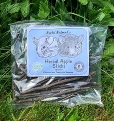 A&W Animals Herbal Apple Sticks Small Pet Natural Chew Treats, Large: 40 sticsks