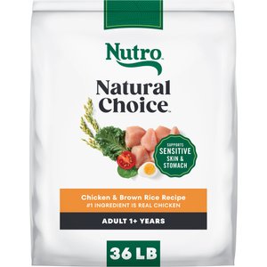 Nutro Natural Choice Adult Chicken & Brown Rice Recipe Dry Dog Food, 36-lb bag