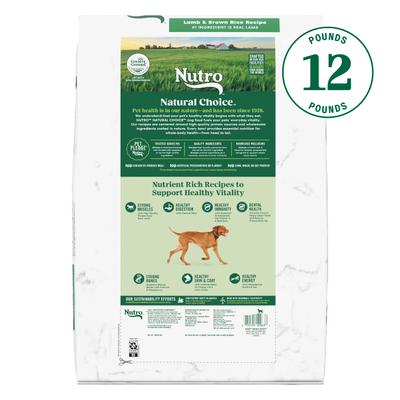 Show full view: Nutro Natural Choice Adult Lamb & Brown Rice Recipe Dry Dog Food, 12-lb bag slide 3 of 11