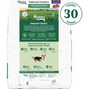 Nutro Natural Choice Adult Small Bites Lamb & Brown Rice Recipe Dry Dog Food, 30-lb bag
