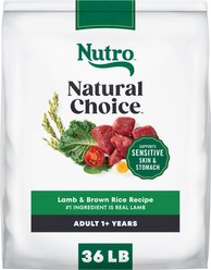 Nutro Natural Choice Adult Lamb & Brown Rice Recipe Dry Dog Food, 36-lb bag