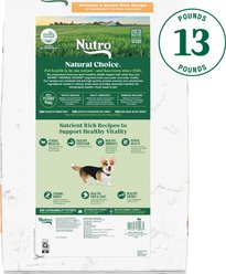 Nutro Natural Choice Adult Small Bites Chicken & Brown Rice Recipe Dry Dog Food, 13-lb bag slide 2 of 9