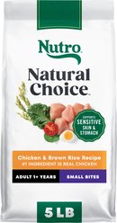 Nutro Natural Choice Adult Small Bites Chicken & Brown Rice Recipe Dry Dog Food, 5-lb bag